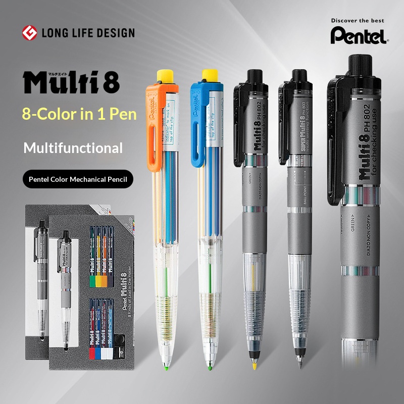 Staedtler Pencil Lumocolor - Pentel Multi 8 Multifunctionele Kleur 2.0mm