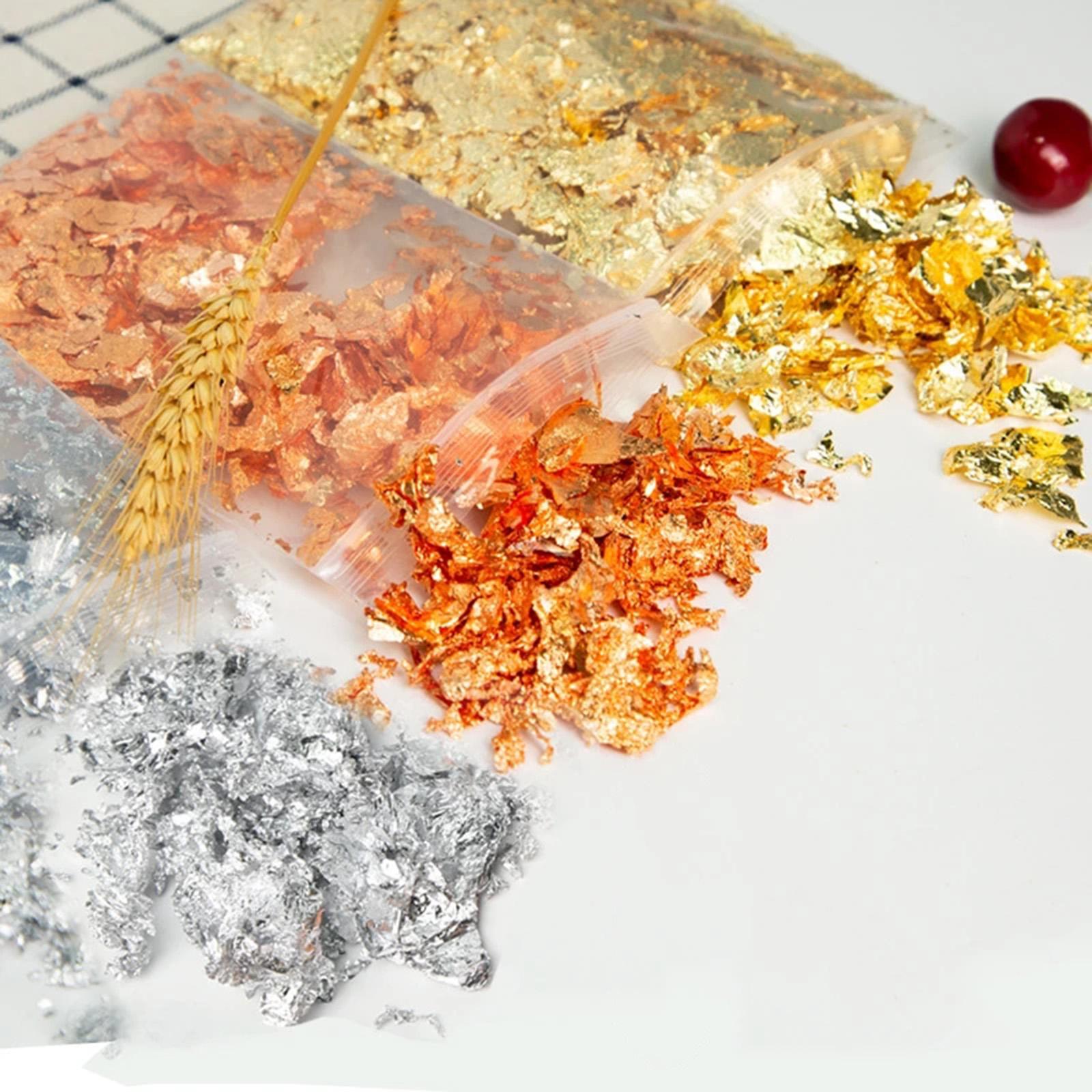 Gold Foil Flakes - Metallic Flake, 20g Goudvlokken Koper Metallic
