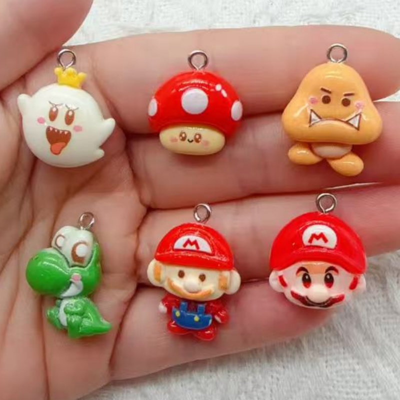 Resin Craft Projects - 10 stuks hars cartoon hangers, DIY