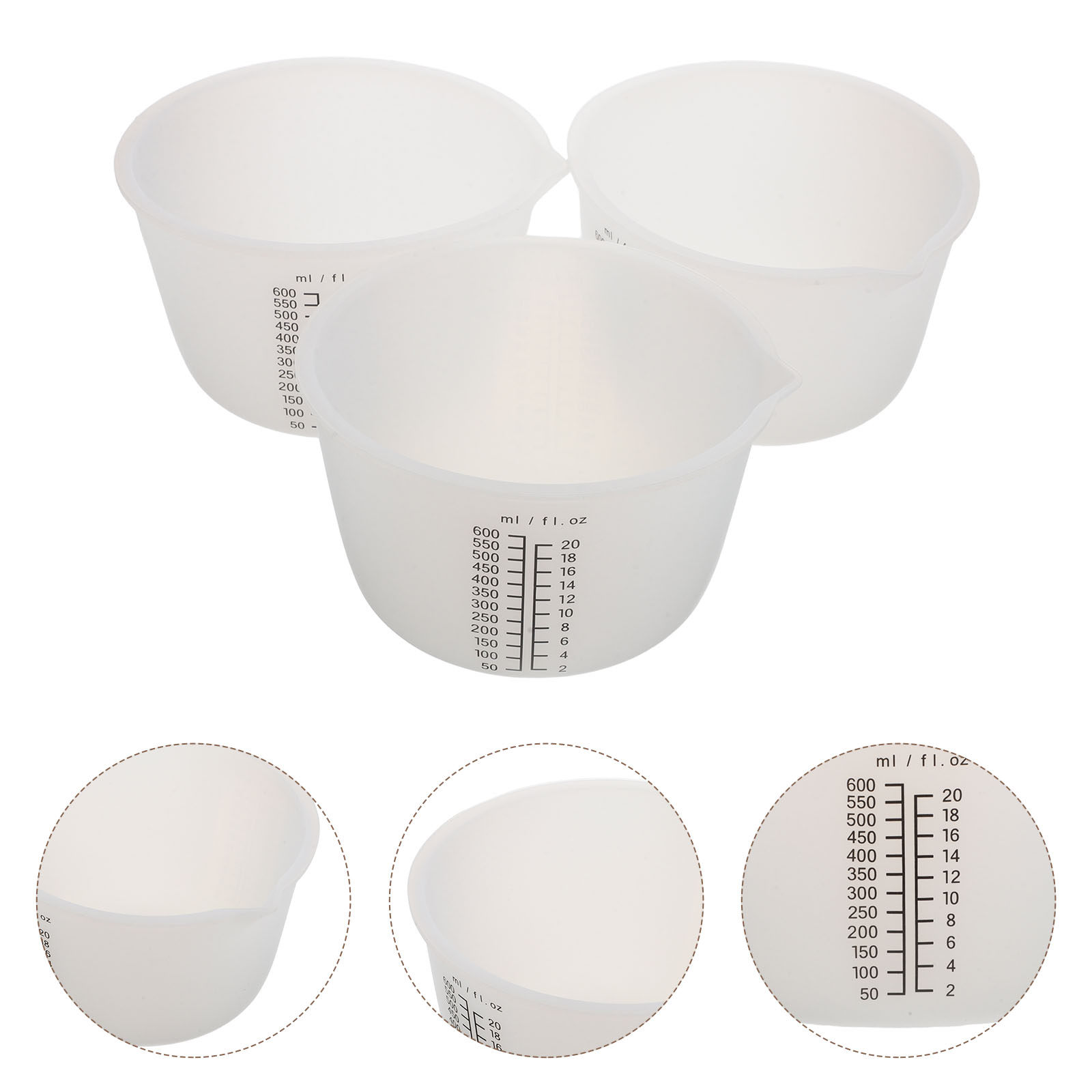 3-delige siliconen harsmengbek - Mixing Cup Silicone recensie en prijs