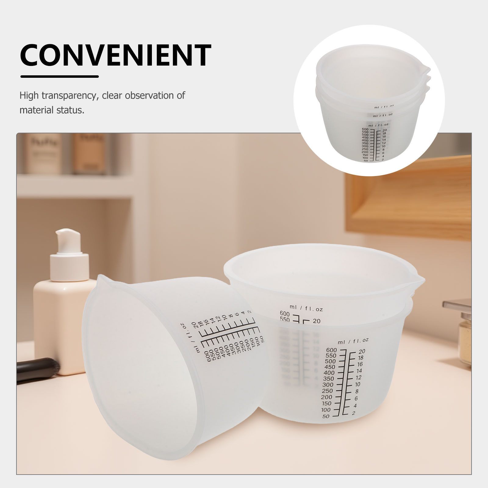3-delige siliconen harsmengbek - Mixing Cup Silicone recensie en prijs