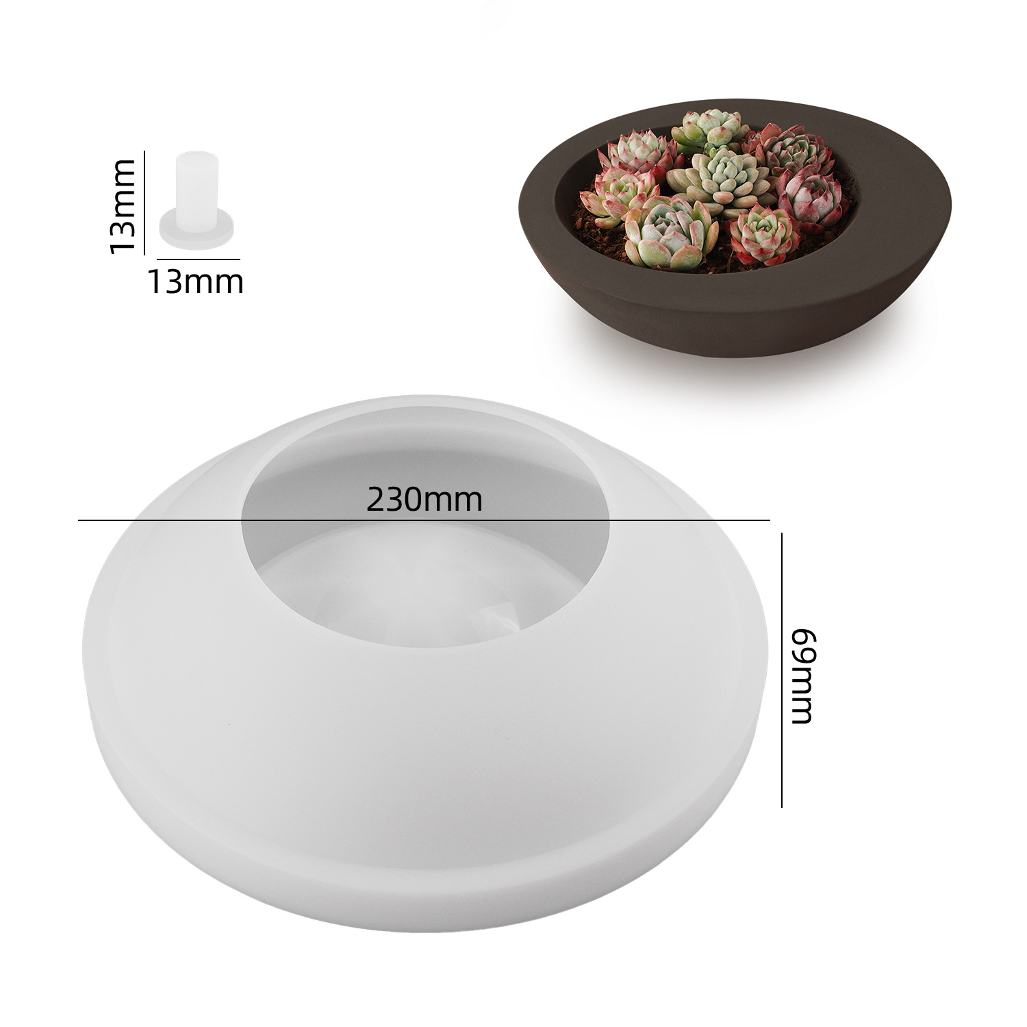 1pc onregelmatige ronde komvor - Coaster Mold Round recensie en prijs