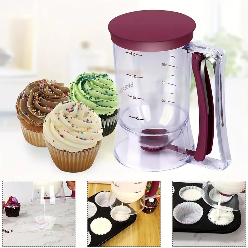 900ml Beslag Dispenser Cupcake - Mixing Cup Silicone recensie en prijs