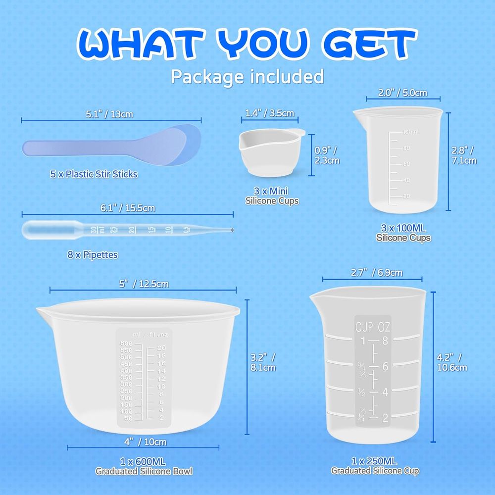 Siliconenhars mengbekers of ha - Mixing Cup Silicone recensie en prijs